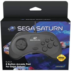 Retro-Bit SEGA Saturn Gamepad Black